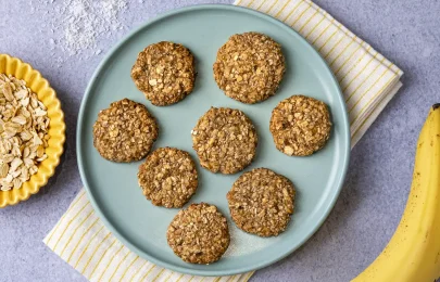 Receita de bolachinhas de aveia e coco