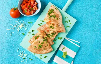 Receita de “quesadilhas” de tomate e queijo