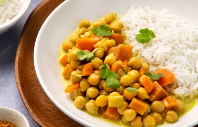 Receita de caril de grão 