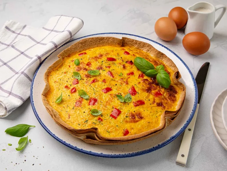 Tarte salgada com base de wrap Rodinhas 
